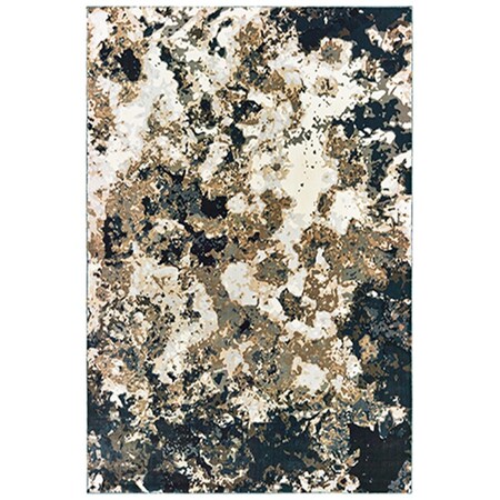 Oriental Weavers 5 ft. 3 in. x 7 ft. 6 in. Bowen Rectangular Area Rug Navy B1808Q160230ST